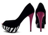 SUPER PEEP TOE ANIMAL PRINT ZEBRA