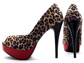 SUPER PEEP TOE ANIMAL PRINT ONÇA