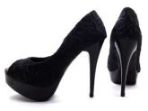 RENDA PEEP TOE PRETO